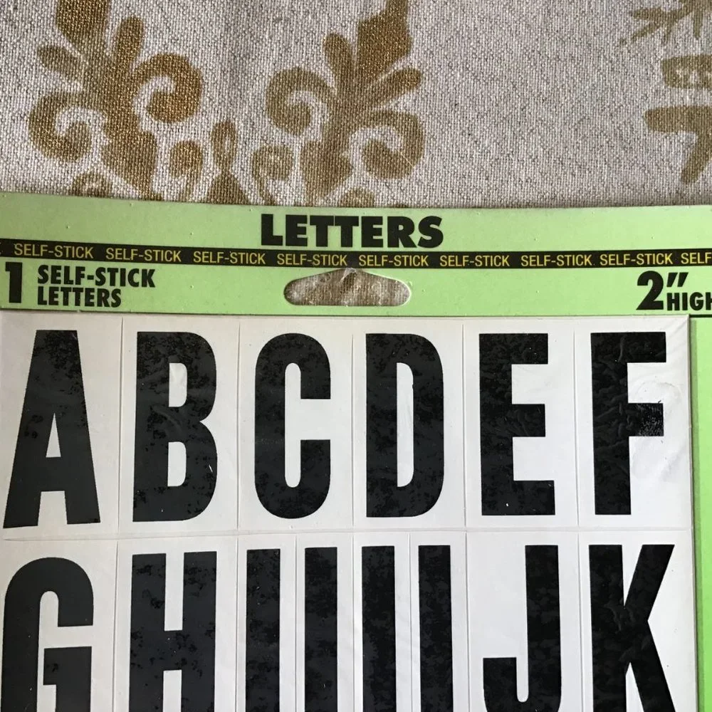 HY-KO Products Self-Adhesive Letters - 61 Self-Stick LetterS - MM-7L - New !